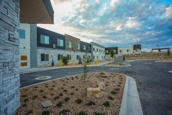 Front_East Saratoga View Senior Living community exterior in Saratoga Springs, Utah